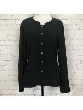Gucci Vintage Black Jacket Blazer Size 44 Rayon Wool 1990s